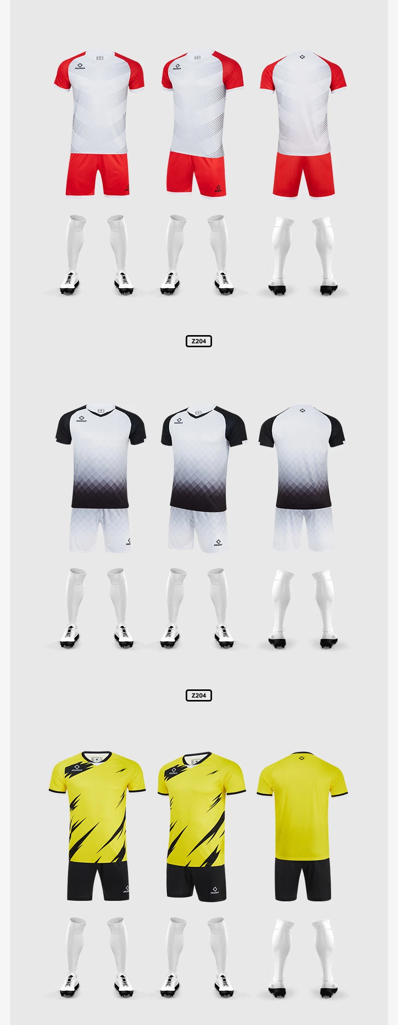 Rigorer Football Soccer Uniform Sports Wear Sublimation Print Custom Men′s