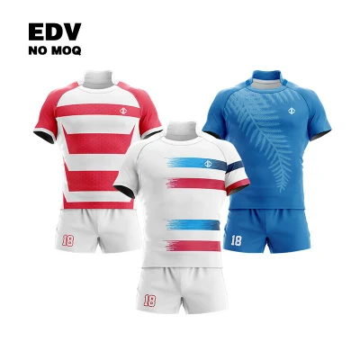 Uniformes de equipo de rugby de buena calidad, venta al por mayor, ropa de rugby personalizada profesional