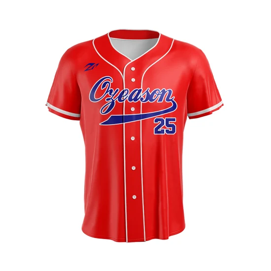 Ropa de béisbol y softbol de camiseta de béisbol juvenil por sublimación personalizada profesional