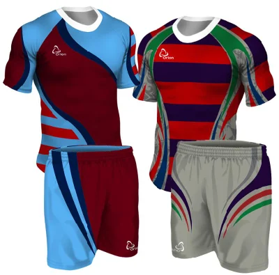 Ropa deportiva de sublimación personalizada de Jersey de rugby para hombres de último diseño