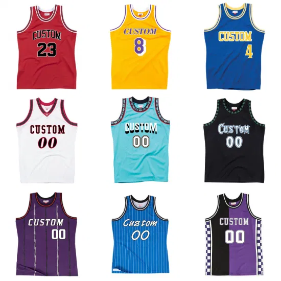 Camiseta de baloncesto personalizada, camiseta de práctica reversible por sublimación, ropa de baloncesto